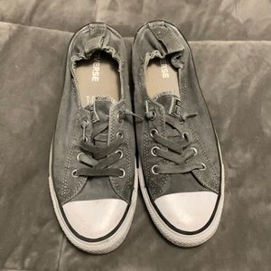 Converse slip on, lace sneaker-olive color